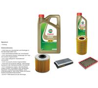 DENCKERMANN Controllo Set 6L CASTROL EDGE 5W-30 C3 Per Opel Vectra C Caravan