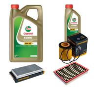 DENCKERMANN Controllo Set 6L CASTROL EDGE 5W-30 C3 Per Opel Vectra C Caravan