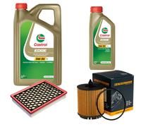 DENCKERMANN Controllo Set 6L CASTROL EDGE 5W-30 C3 Per Opel Vectra C CC