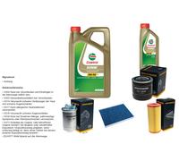 Denckermann Controllo Set 6L castrol edge 5W-30 C3 per Per VW Lupo 1.7