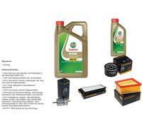 Denckermann Controllo Set 6L castrol edge 5W-30 C3 per Renault Espace IV 2.0