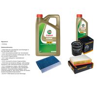 Denckermann Controllo Set 6L castrol edge 5W-30 C3 per Renault Fluence 2.0