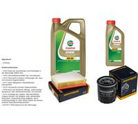 Denckermann Controllo Set 6L castrol edge 5W-30 C3 per Renault Fluence