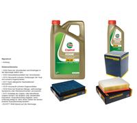 Denckermann Controllo Set 6L castrol edge 5W-30 C3 per Renault Grand