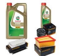 DENCKERMANN Controllo Set 6L CASTROL EDGE 5W-30 C3 Per Renault Kangoo/Grand