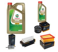 DENCKERMANN Controllo Set 6L CASTROL EDGE 5W-30 C3 Per Renault Kangoo/Grand