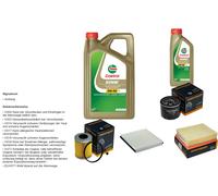 DENCKERMANN Controllo set 6L CASTROL EDGE 5W-30 C3 per Renault Laguna II 1.9