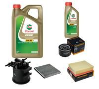 DENCKERMANN Controllo Set 6L CASTROL EDGE 5W-30 C3 Per Renault Laguna II 1.9