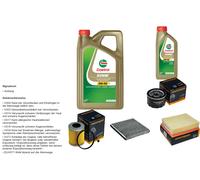 Denckermann Controllo Set 6L castrol edge 5W-30 C3 per Renault Laguna II (