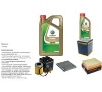 Denckermann Controllo Set 6L castrol edge 5W-30 C3 per Renault Laguna II