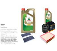 Denckermann Controllo Set 6L castrol edge 5W-30 C3 per Renault Latitudine 2.0