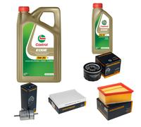 DENCKERMANN Controllo Set 6L CASTROL EDGE 5W-30 C3 Per Renault Thalia II 1.6