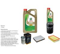 DENCKERMANN Controllo Set 6L CASTROL EDGE 5W-30 C3 Per Seat Cordoba 1.9 TD
