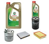 DENCKERMANN Controllo Set 6L CASTROL EDGE 5W-30 C3 Per Seat Cordoba Vario
