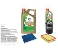 DENCKERMANN Controllo set 6L CASTROL EDGE 5W-30 C3 per Seat Cordoba Vario