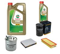 DENCKERMANN Controllo Set 6L CASTROL EDGE 5W-30 C3 Per Seat Cordoba Vario