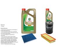 DENCKERMANN Controllo set 6L CASTROL EDGE 5W-30 C3 per Seat Cordoba Vario