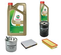 DENCKERMANN Controllo Set 6L CASTROL EDGE 5W-30 C3 Per Seat Cordoba Vario