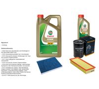 DENCKERMANN Controllo Set 6L CASTROL EDGE 5W-30 C3 Per Seat Cordoba Vario