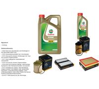 DENCKERMANN Controllo Set 6L CASTROL EDGE 5W-30 C3 Per Ssangyong Actyon