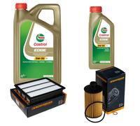 DENCKERMANN Controllo Set 6L CASTROL EDGE 5W-30 C3 Per Ssangyong Rexton 2.2