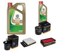 DENCKERMANN Controllo Set 6L CASTROL EDGE 5W-30 C3 Per Subaru Forester 2.0