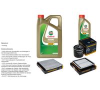 Denckermann Controllo Set 6L castrol edge 5W-30 C3 per Subaru Legacy IV