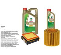 Denckermann Controllo Set 6L castrol edge 5W-30 C3 per Toyota Auris Familiare