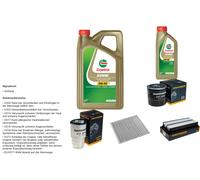 Denckermann Controllo Set 6L castrol edge 5W-30 C3 per Toyota Avensis