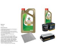 DENCKERMANN Controllo set 6L CASTROL EDGE 5W-30 C3 per Toyota Avensis Verso