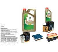 DENCKERMANN Controllo set 6L CASTROL EDGE 5W-30 C3 per Toyota Corolla Verso