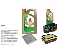 Denckermann Controllo Set 6L castrol edge 5W-30 C3 per : Toyota Hilux