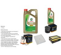 Denckermann Controllo Set 6L castrol edge 5W-30 C3 per Toyota Hilux VIII)