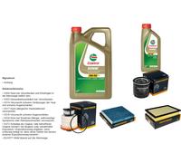 Denckermann Controllo Set 6L castrol edge 5W-30 C3 per Toyota Hilux VIII