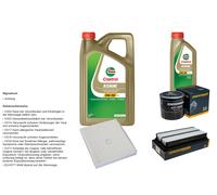 Denckermann Controllo Set 6L castrol edge 5W-30 C3 per Toyota Previa 2.0