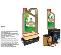 Denckermann Controllo Set 6L castrol edge 5W-30 C3 per Toyota Previa