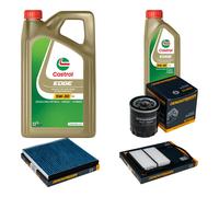 DENCKERMANN Controllo Set 6L CASTROL EDGE 5W-30 C3 Per Toyota Prius Liftback
