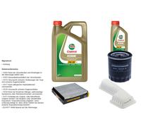 Denckermann Controllo Set 6L castrol edge 5W-30 C3 per Toyota Rav 4 II 1.8