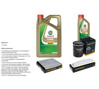 DENCKERMANN Controllo Set 6L CASTROL EDGE 5W-30 C3 Per Toyota RAV 4 II 2.0