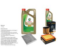 DENCKERMANN Controllo set 6L CASTROL EDGE 5W-30 C3 per Toyota RAV 4 IV 2.5