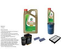 Denckermann Controllo Set 6L castrol edge 5W-30 C3 per Tucson