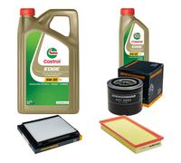 DENCKERMANN Controllo Set 6L CASTROL EDGE 5W-30 C3 Per Volvo V40 Kombi 1.8