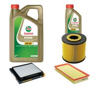 DENCKERMANN Controllo Set 6L CASTROL EDGE 5W-30 C3 Per Volvo V40 Kombi 1.8
