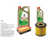 Denckermann Controllo Set 6L castrol edge 5W-30 C3 per Volvo V70 I 2.4 S70