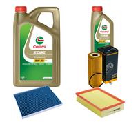 DENCKERMANN Controllo Set 6L CASTROL EDGE 5W-30 C3 Per VW Caddy II Kasten