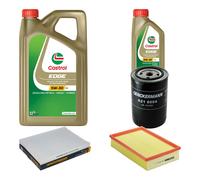 Denckermann Controllo Set 6L castrol edge 5W-30 C3 per VW Caddy II Kasten