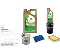 DENCKERMANN Controllo set 6L CASTROL EDGE 5W-30 C3 per VW Caddy II Scatola