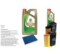 DENCKERMANN Controllo Set 6L CASTROL EDGE 5W-30 C3 Per VW Lupo 1.4 TDI