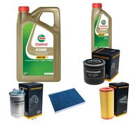 DENCKERMANN Controllo Set 6L CASTROL EDGE 5W-30 C3 Per VW Lupo 1.7 SDI