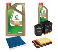 DENCKERMANN Controllo Set 6L CASTROL EDGE 5W-30 C3 Per VW Polo 1.4 TDI